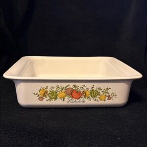 Vintage Corning Ware Spice of Life L’Echalote P-322 Casserole Brownie Pan